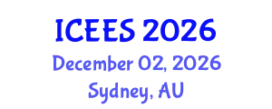 International Conference on Earthquake Engineering and Seismology (ICEES) December 02, 2026 - Sydney, Australia