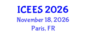 International Conference on Earthquake Engineering and Seismology (ICEES) November 18, 2026 - Paris, France