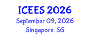 International Conference on Earthquake Engineering and Seismology (ICEES) September 09, 2026 - Singapore, Singapore