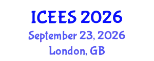 International Conference on Earthquake Engineering and Seismology (ICEES) September 23, 2026 - London, United Kingdom