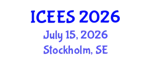 International Conference on Earthquake Engineering and Seismology (ICEES) July 15, 2026 - Stockholm, Sweden