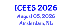 International Conference on Earthquake Engineering and Seismology (ICEES) August 05, 2026 - Amsterdam, Netherlands