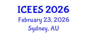 International Conference on Earthquake Engineering and Seismology (ICEES) February 23, 2026 - Sydney, Australia