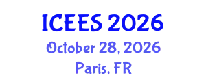International Conference on Earthquake Engineering and Seismology (ICEES) October 28, 2026 - Paris, France
