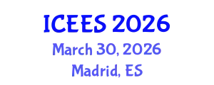 International Conference on Earthquake Engineering and Seismology (ICEES) March 30, 2026 - Madrid, Spain