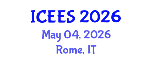 International Conference on Earthquake Engineering and Seismology (ICEES) May 04, 2026 - Rome, Italy
