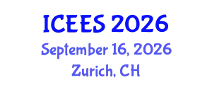 International Conference on Earthquake Engineering and Seismology (ICEES) September 16, 2026 - Zurich, Switzerland