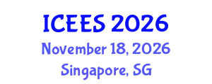 International Conference on Earthquake Engineering and Seismology (ICEES) November 18, 2026 - Singapore, Singapore