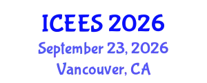 International Conference on Earthquake Engineering and Seismology (ICEES) September 23, 2026 - Vancouver, Canada