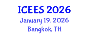 International Conference on Earthquake Engineering and Seismology (ICEES) January 19, 2026 - Bangkok, Thailand