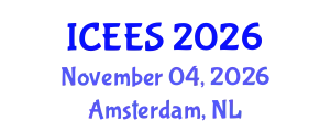 International Conference on Earthquake Engineering and Seismology (ICEES) November 04, 2026 - Amsterdam, Netherlands