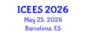 International Conference on Earthquake Engineering and Seismology (ICEES) May 25, 2026 - Barcelona, Spain