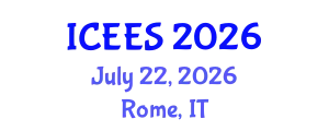 International Conference on Earthquake Engineering and Seismology (ICEES) July 22, 2026 - Rome, Italy