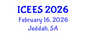 International Conference on Earthquake Engineering and Seismology (ICEES) February 16, 2026 - Jeddah, Saudi Arabia
