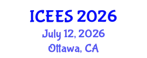 International Conference on Earthquake Engineering and Seismology (ICEES) July 12, 2026 - Ottawa, Canada
