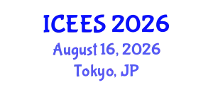 International Conference on Earthquake Engineering and Seismology (ICEES) August 16, 2026 - Tokyo, Japan