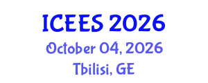 International Conference on Earthquake Engineering and Seismology (ICEES) October 04, 2026 - Tbilisi, Georgia