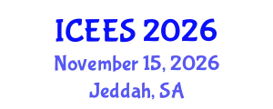 International Conference on Earthquake Engineering and Seismology (ICEES) November 15, 2026 - Jeddah, Saudi Arabia