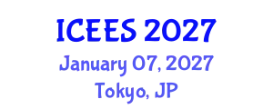 International Conference on Earthquake Engineering and Seismology (ICEES) January 07, 2027 - Tokyo, Japan