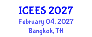 International Conference on Earthquake Engineering and Seismology (ICEES) February 04, 2027 - Bangkok, Thailand