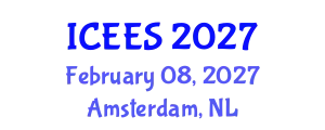 International Conference on Earthquake Engineering and Seismology (ICEES) February 08, 2027 - Amsterdam, Netherlands