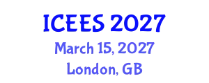 International Conference on Earthquake Engineering and Seismology (ICEES) March 15, 2027 - London, United Kingdom