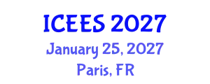 International Conference on Earthquake Engineering and Seismology (ICEES) January 25, 2027 - Paris, France