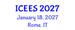 International Conference on Earthquake Engineering and Seismology (ICEES) January 18, 2027 - Rome, Italy