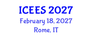 International Conference on Earthquake Engineering and Seismology (ICEES) February 18, 2027 - Rome, Italy