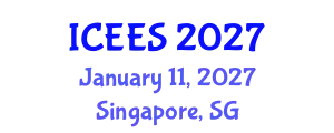 International Conference on Earthquake Engineering and Seismology (ICEES) January 11, 2027 - Singapore, Singapore