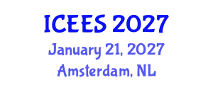 International Conference on Earthquake Engineering and Seismology (ICEES) January 21, 2027 - Amsterdam, Netherlands