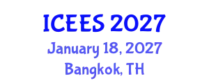 International Conference on Earthquake Engineering and Seismology (ICEES) January 18, 2027 - Bangkok, Thailand