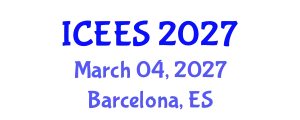 International Conference on Earthquake Engineering and Seismology (ICEES) March 04, 2027 - Barcelona, Spain