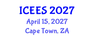 International Conference on Earthquake Engineering and Seismology (ICEES) April 15, 2027 - Cape Town, South Africa