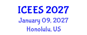 International Conference on Earthquake Engineering and Seismology (ICEES) January 09, 2027 - Honolulu, United States