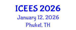 International Conference on Earthquake Engineering and Seismology (ICEES) January 12, 2026 - Phuket, Thailand