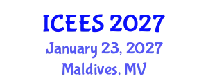 International Conference on Earthquake Engineering and Seismology (ICEES) January 23, 2027 - Maldives, Maldives