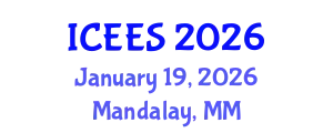 International Conference on Earthquake Engineering and Seismology (ICEES) January 19, 2026 - Mandalay, Myanmar