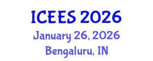 International Conference on Earthquake Engineering and Seismology (ICEES) January 26, 2026 - Bengaluru, India