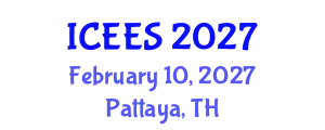 International Conference on Earthquake Engineering and Seismology (ICEES) February 10, 2027 - Pattaya, Thailand