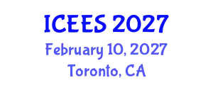 International Conference on Earthquake Engineering and Seismology (ICEES) February 10, 2027 - Toronto, Canada
