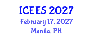 International Conference on Earthquake Engineering and Seismology (ICEES) February 17, 2027 - Manila, Philippines
