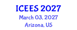 International Conference on Earthquake Engineering and Seismology (ICEES) March 03, 2027 - Arizona, United States