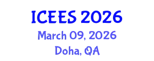 International Conference on Earthquake Engineering and Seismology (ICEES) March 09, 2026 - Doha, Qatar