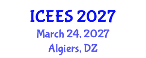 International Conference on Earthquake Engineering and Seismology (ICEES) March 24, 2027 - Algiers, Algeria