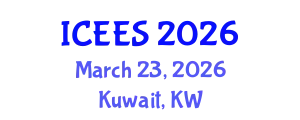 International Conference on Earthquake Engineering and Seismology (ICEES) March 23, 2026 - Kuwait, Kuwait