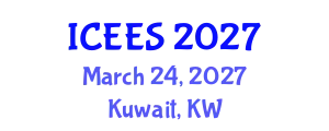 International Conference on Earthquake Engineering and Seismology (ICEES) March 24, 2027 - Kuwait, Kuwait