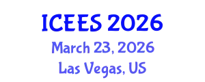International Conference on Earthquake Engineering and Seismology (ICEES) March 23, 2026 - Las Vegas, United States