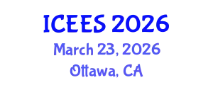 International Conference on Earthquake Engineering and Seismology (ICEES) March 23, 2026 - Ottawa, Canada