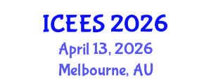International Conference on Earthquake Engineering and Seismology (ICEES) April 13, 2026 - Melbourne, Australia